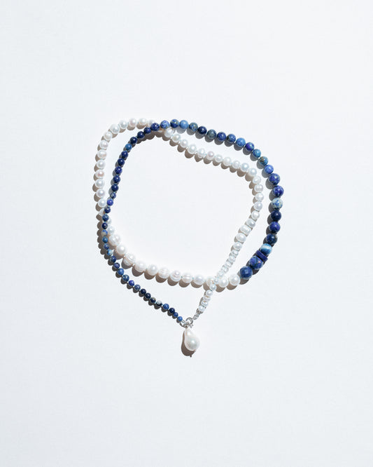 Lapis Lazuli and Pearl Necklace