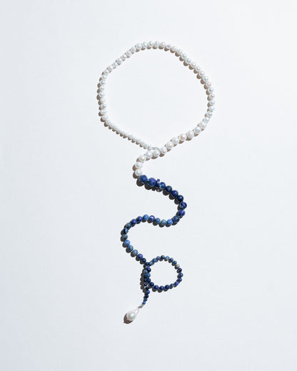 Lapis Lazuli and Pearl Necklace