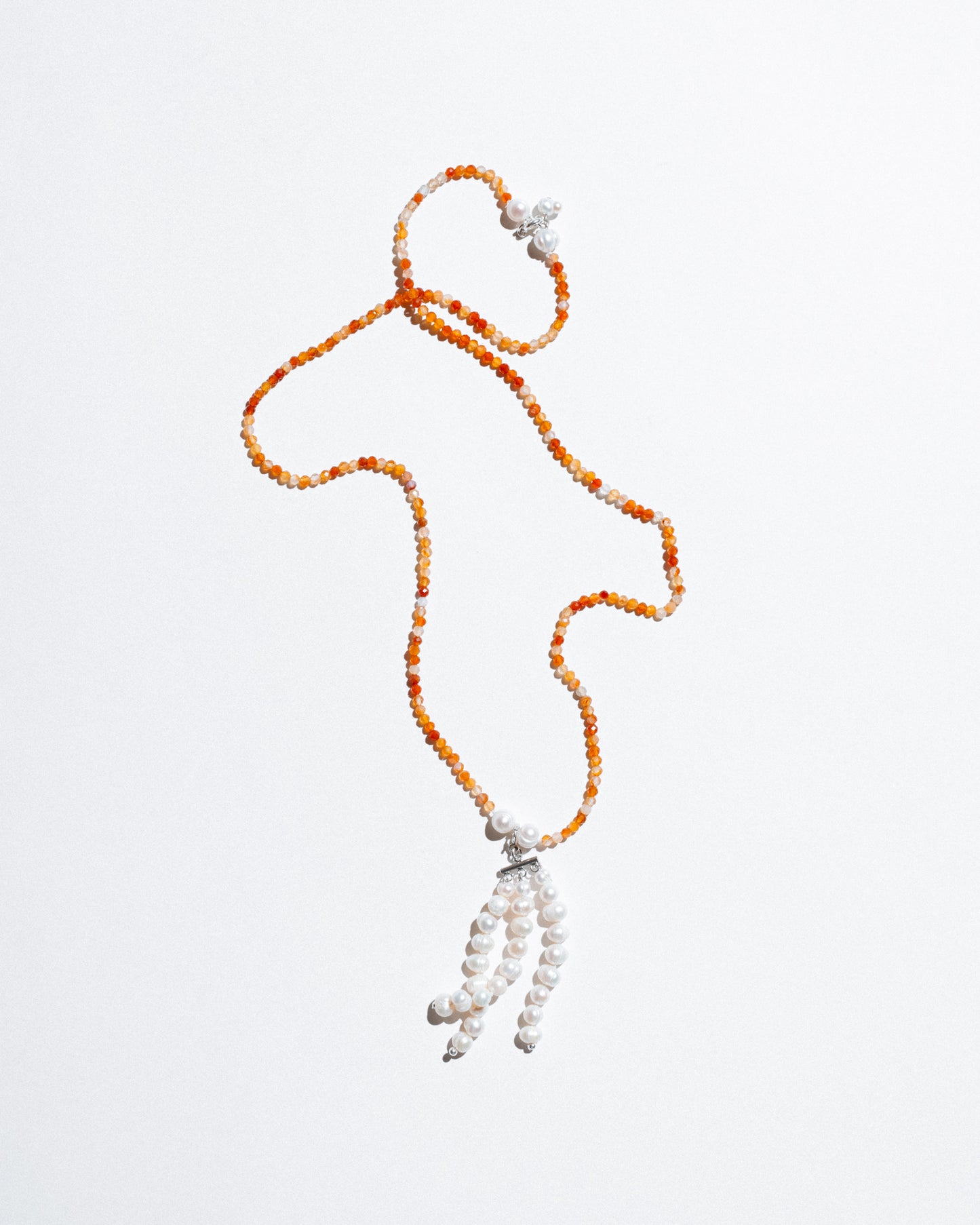 White Triple Pearl Tassel