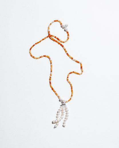 White Triple Pearl Tassel