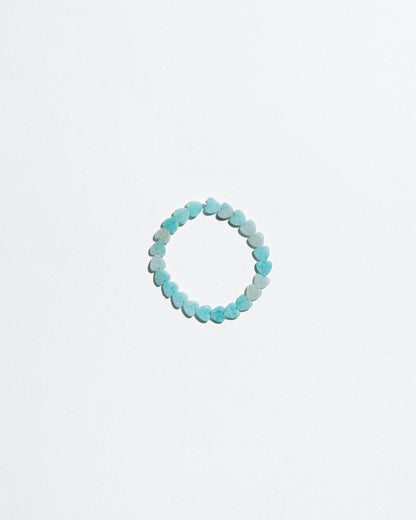 Medium Amazonite Heart Bracelet