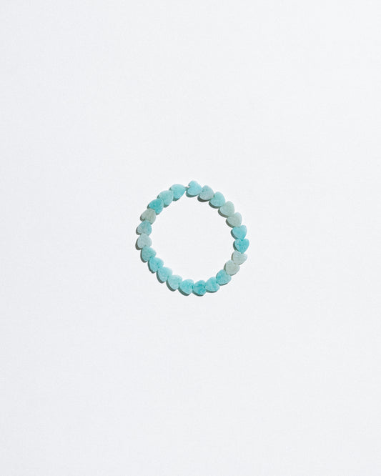 Medium Amazonite Heart Bracelet