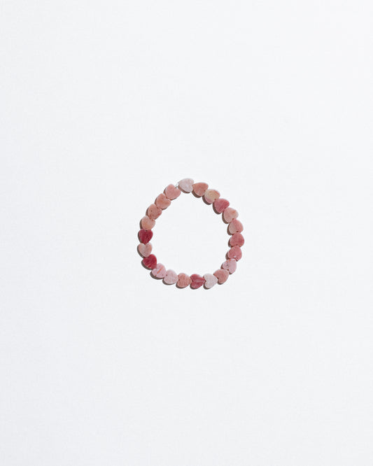 Medium Rhodonite Heart Bracelet