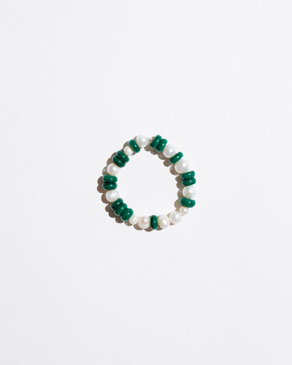 Malachite&Pearl Bracelet