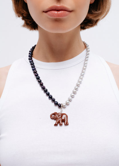 Mixed Elephant Necklace