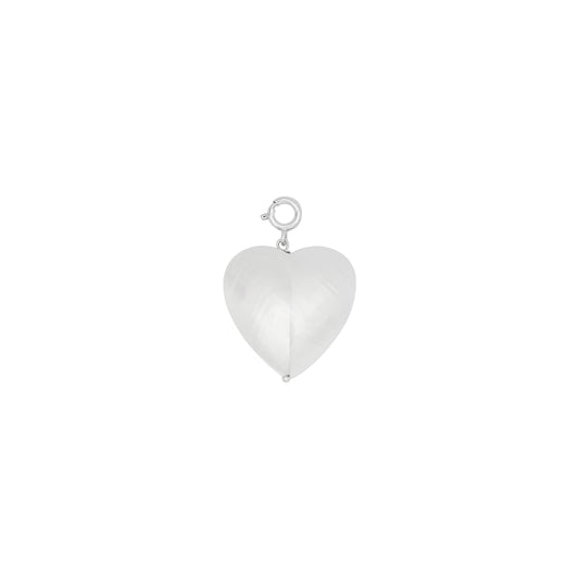 Mother of pearl Heart Charm