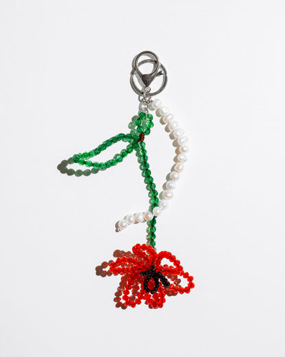 Scarlet Flower Key-Ring