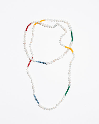 Spectrum Pearl Necklace