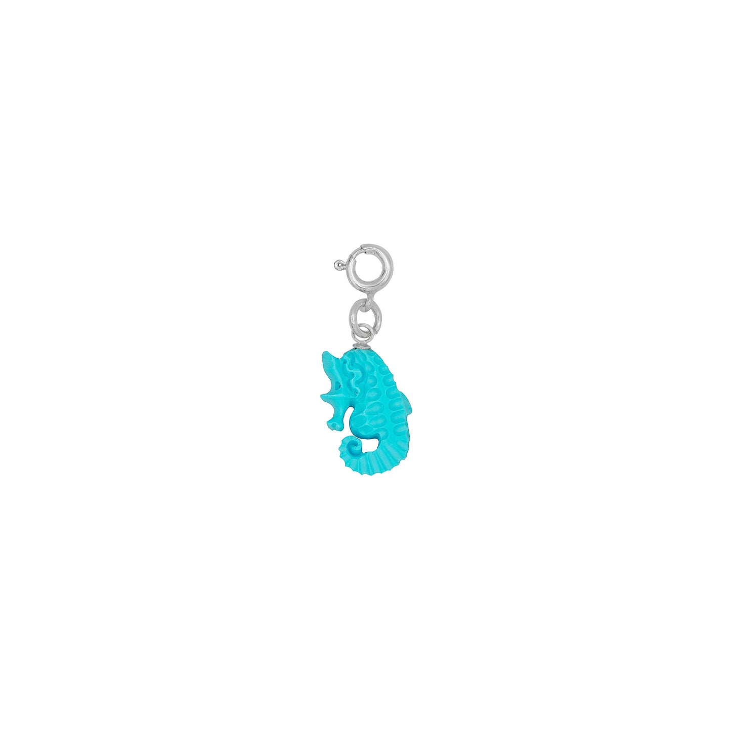 Turquoise Seahorse Charm