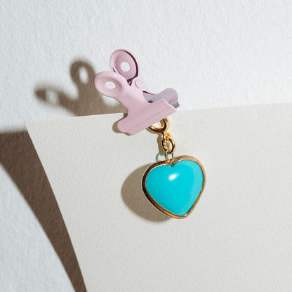 Turquoise Heart Charm