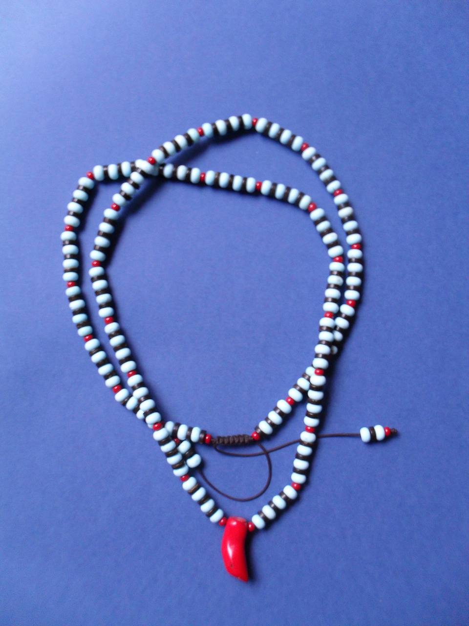 Coral, coconut beads, beads Necklace