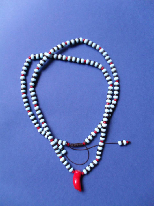 Coral, coconut beads, beads Necklace