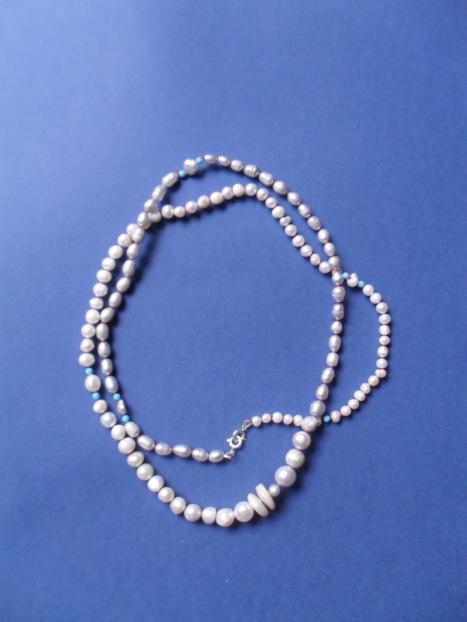 Pearl and turquoise Necklace