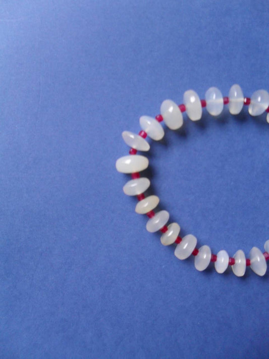 Spinel, opal bracelet