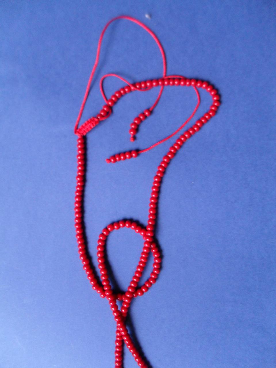 Red beads Brillenkette