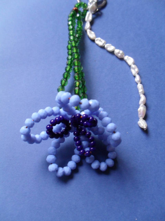 Blue flower Key-ring