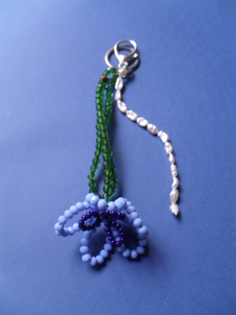 Blue flower Key-ring