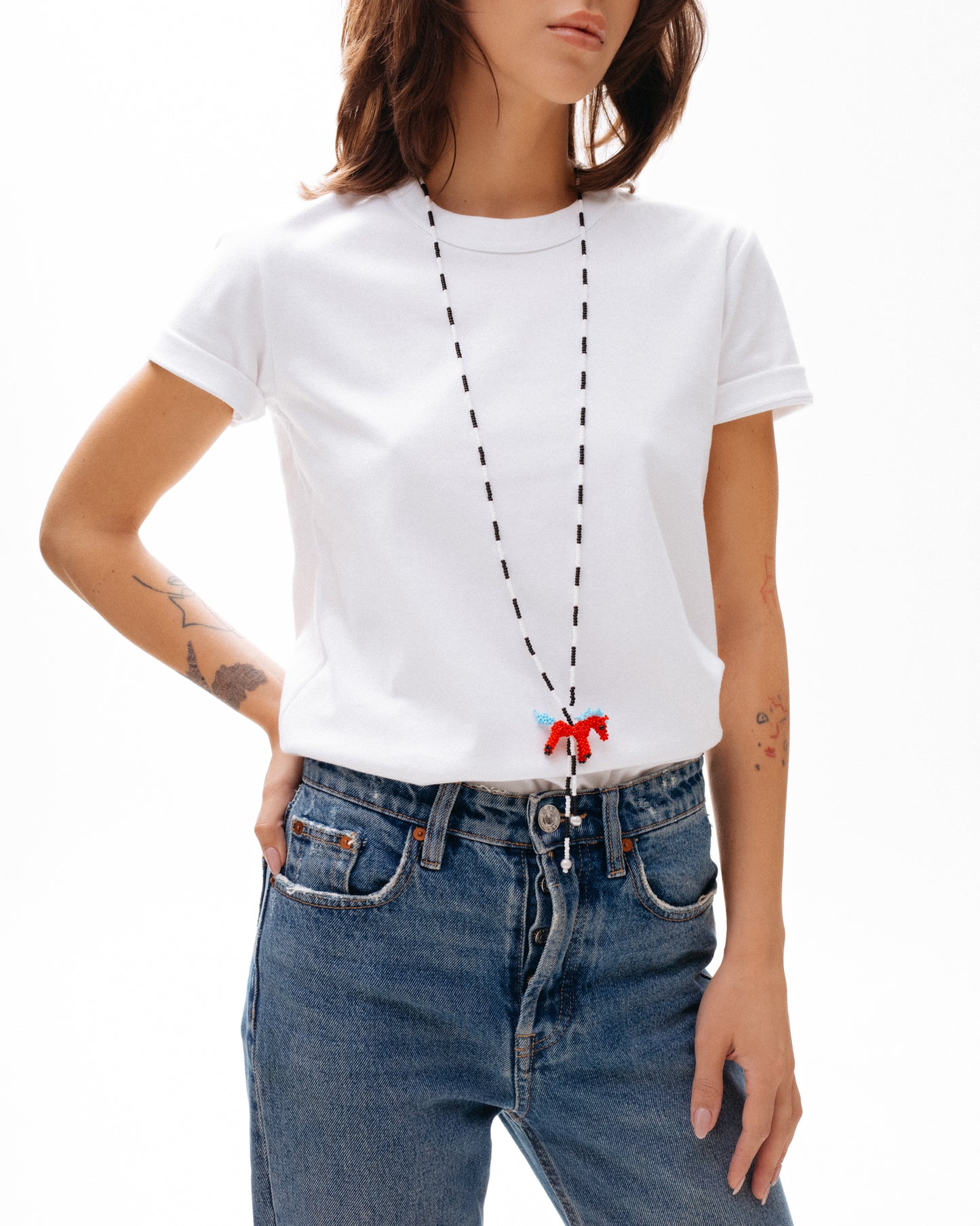 Beaded Horse Necklace 2026