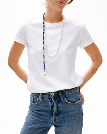 Lapis Lazuli and Pearl Necklace