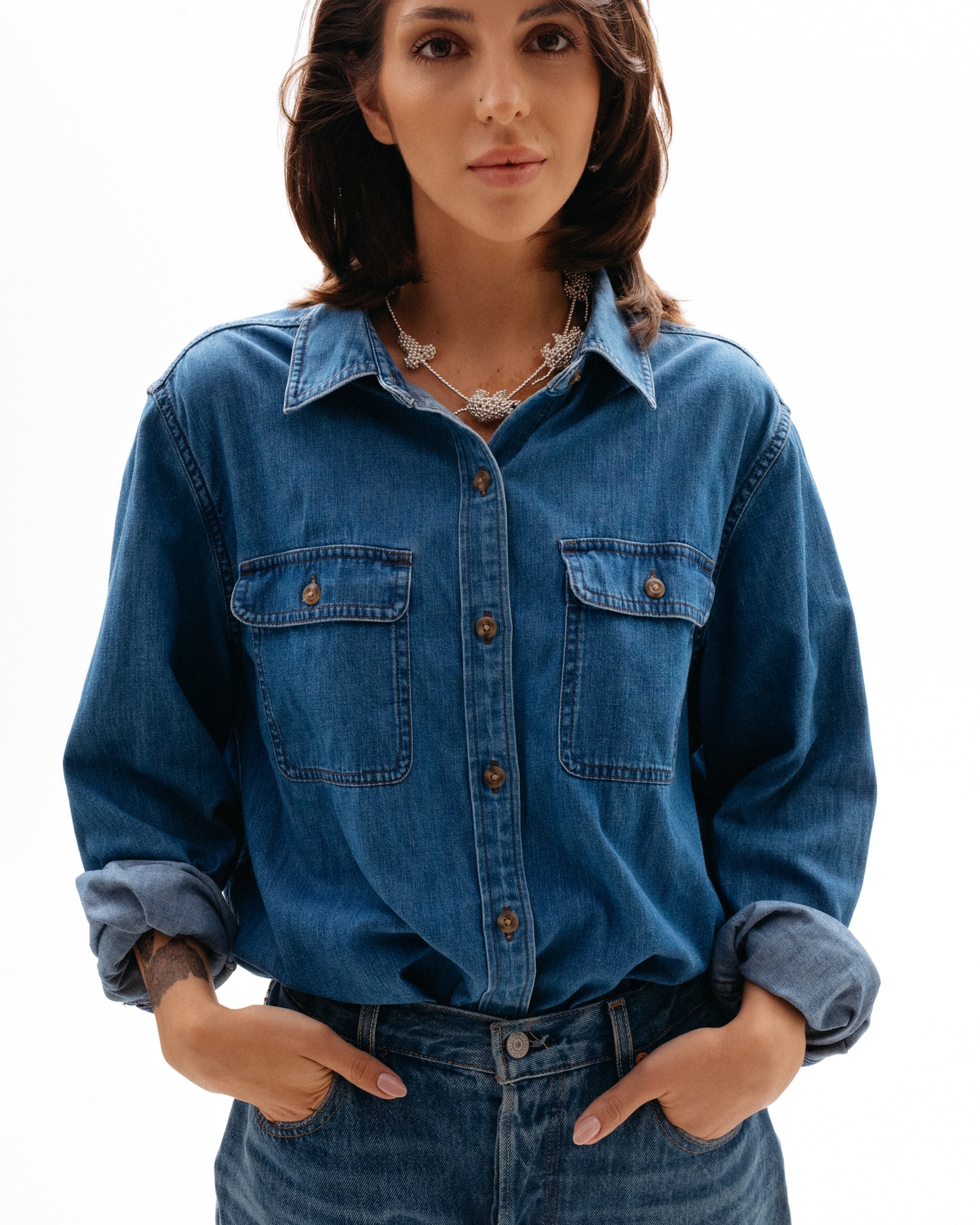 Silver Dicks and Rats Necklace