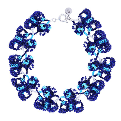 Teddy Bear J.A. Blue Necklace