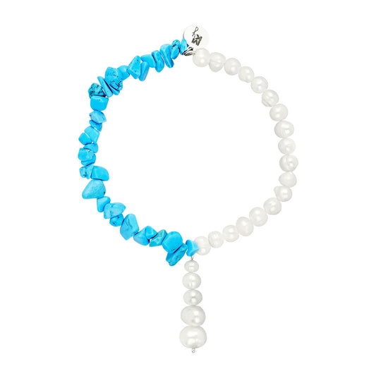 Half Blue Anklet